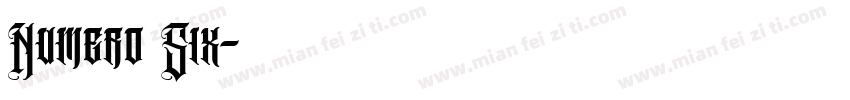 Numero Six字体转换